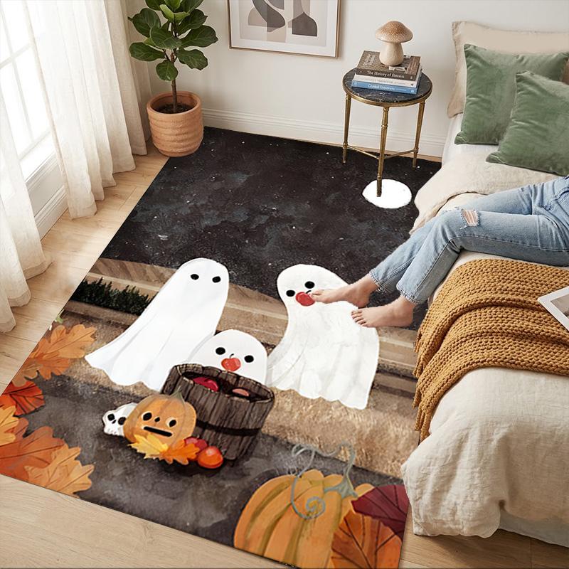 Ghost Night Living Room Nonslip Area Rug Soft Carpet For Bedroom Game Playroom Sofa Office Home Decor Doormat Christmas Gift C930222