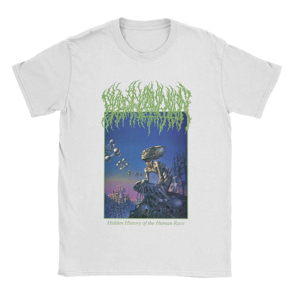 Blood Incantation Hidden Cotton TShirt For Unisex Summer Vintage TShirts Crewneck Novelty Tee Shirt Big Size Casual Clothes
