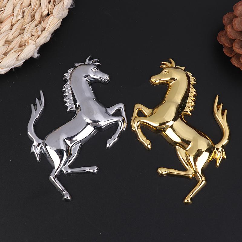 3D Metal Running Horse Emblem Stickers Car Personalized Sticker Decal Auto Window Body Side Tail Bumper Badge Sticker Decoration
