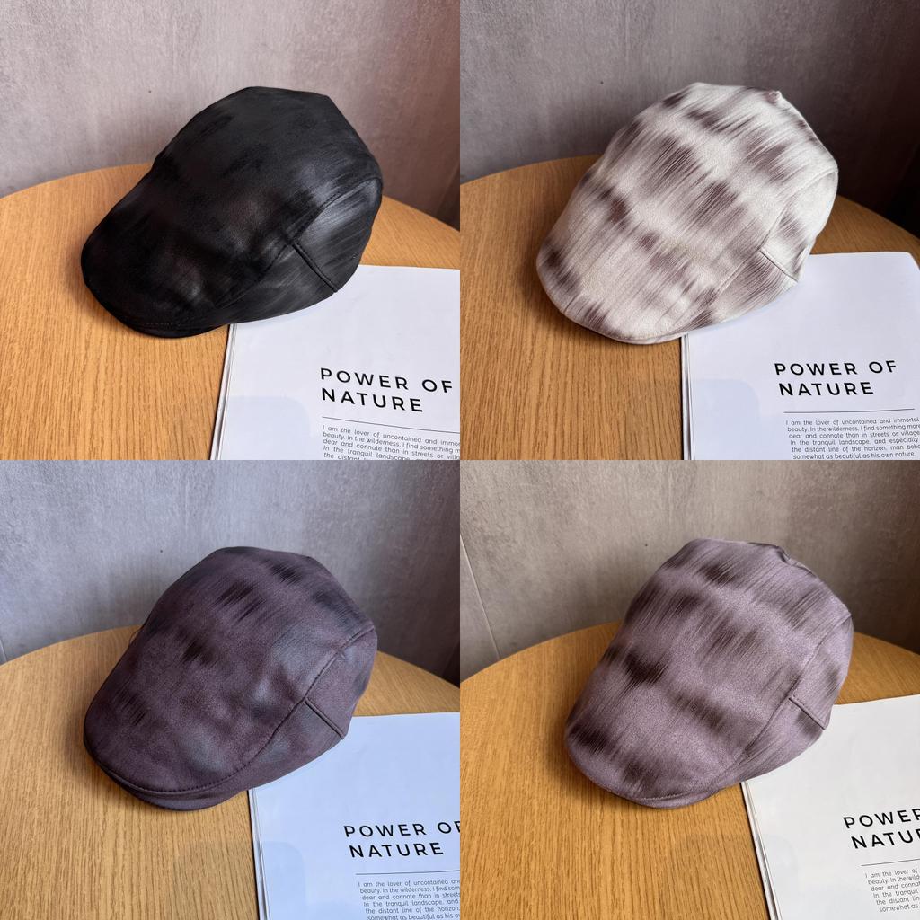 Modern Port Style Gradient Color Beret Women Warm Breathable Accessory Fashion