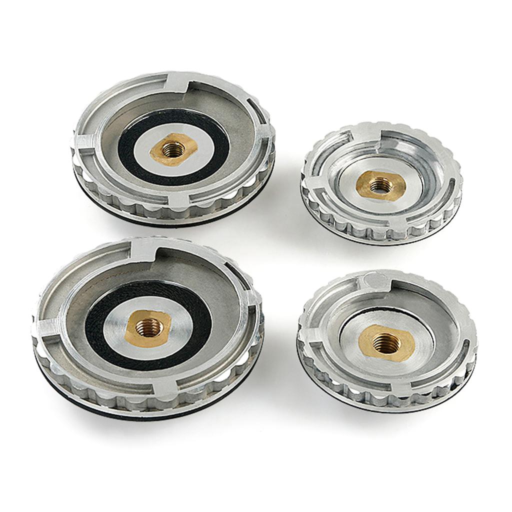 4Inch 100mm Aluminum Rubber Backing Pad With Brass Thread For Diamonds Polishing Pads M14 5/8-11 Thread Locking Mechanism