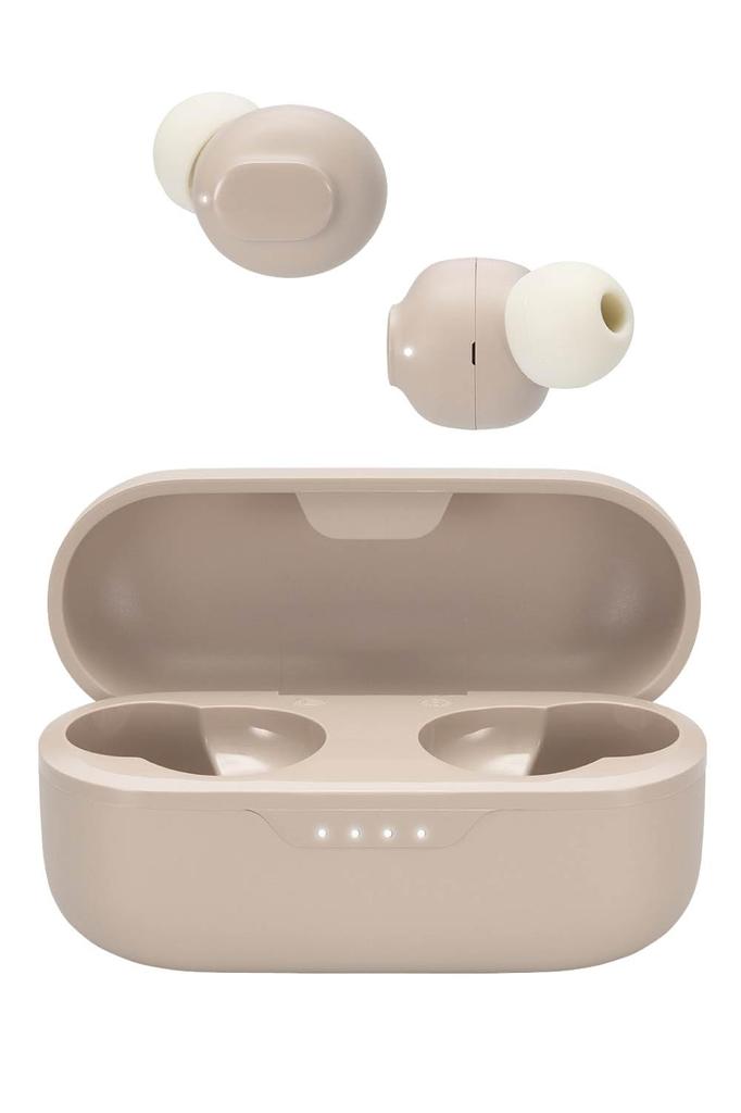 Elecom Wireless Earphones Bluetooth Earplug Type Lightweight Compatible Low Latency 5 Hours Continuous Playback Automatic Pairing Touch Sensor