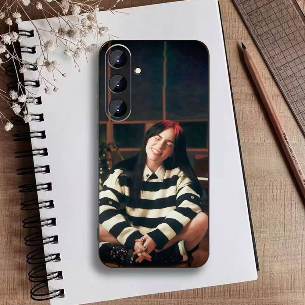 Чехол для телефона S-Singer B-Billie Eilish для Samsung Galaxy A73, A72, A71, A70, A52, A51 Другие Мягкий Черный Чехол