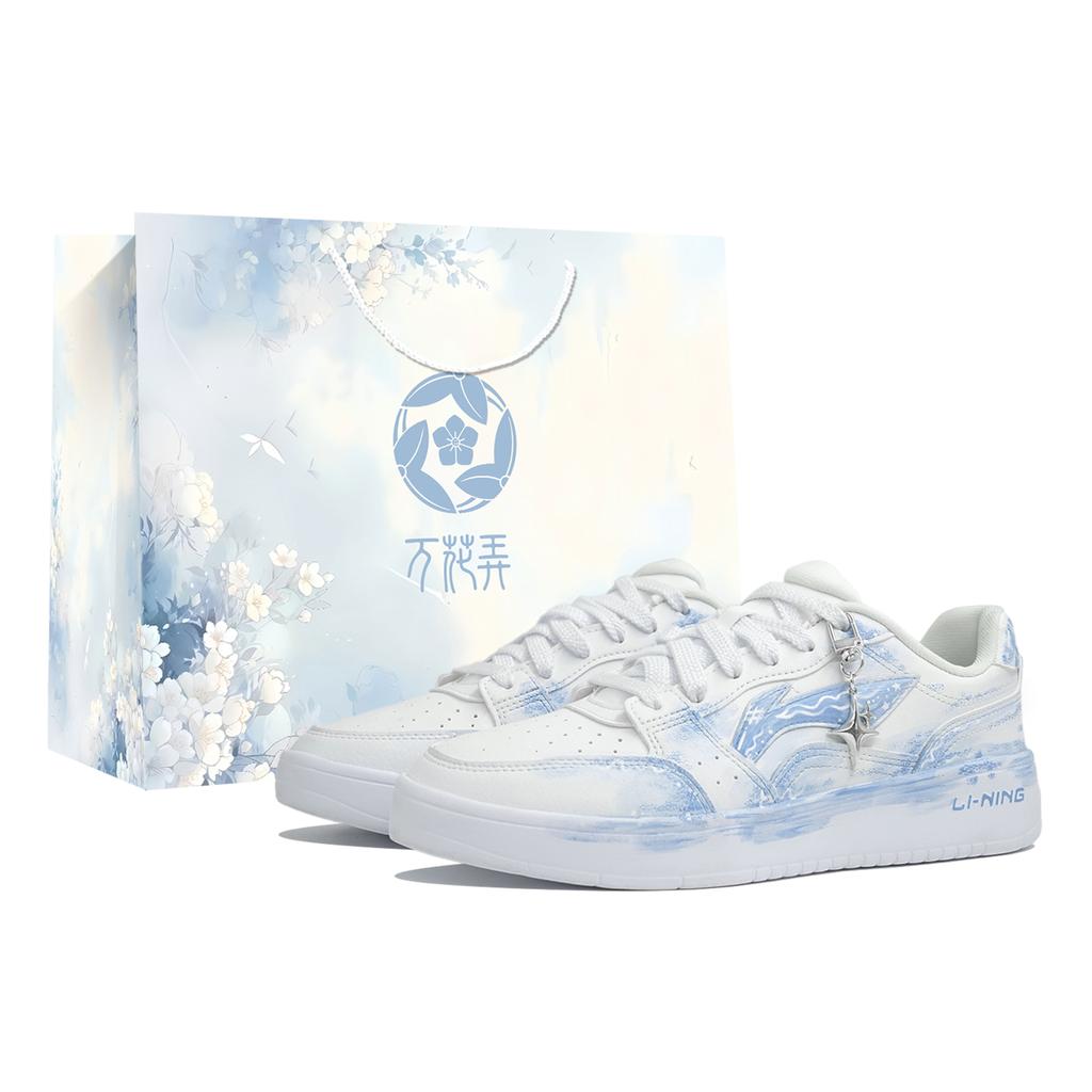 Li Ning Sycee Устойчивые к истиранию Поддерживающие Низкие Скейтбордические Кроссовки Мужские AGCT339-6(Team1024-S-BOX)