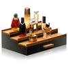 with Drawers Makeup Organizer Wooden Cosmetic Display Box Elegant Storage Showcase  Tabletop