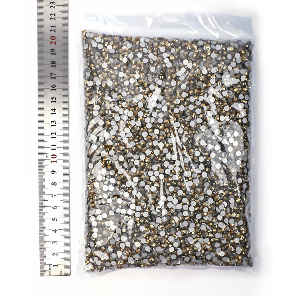 Мягкий Биг-бэг Плоское дно Алмазный Цветной Гальванизированный Хрустальный Алмаз Декоративная Страза Сделай сам Нейл-арт Стеклянные Ювелирные Аксессуары