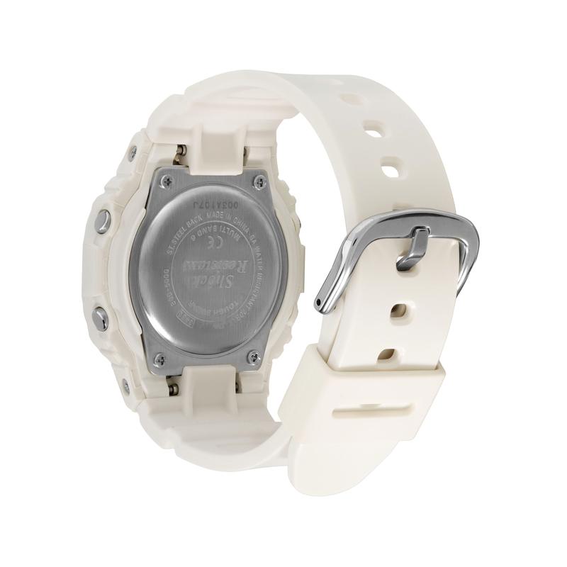 Casio Серия BABY-G Сезон цветения сакуры Макаронные цвета Радиоуправляемые Ударопрочные На солнечных батареях Кварцевый механизм Ремешок из смолы Японские и корейские часы BGD-5000-7DPRD