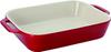 Staub Dish Cherry 27 X Ceramic Gratin Dish Oven Microwave Safe Japanese Dish "Rectangular 20cm" [Authorized Product] 40508-590