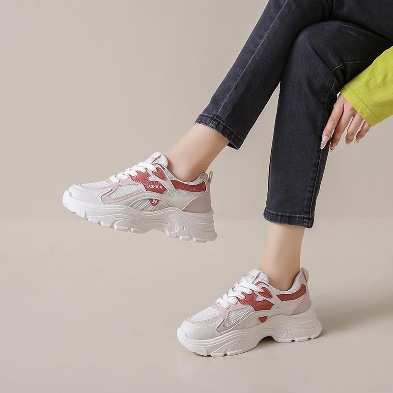 Fashion Platform Net Women's Boots Size 46 Loafers Original Brand Sneakers Woman Black And White Shoes Sport Supplies New Year's