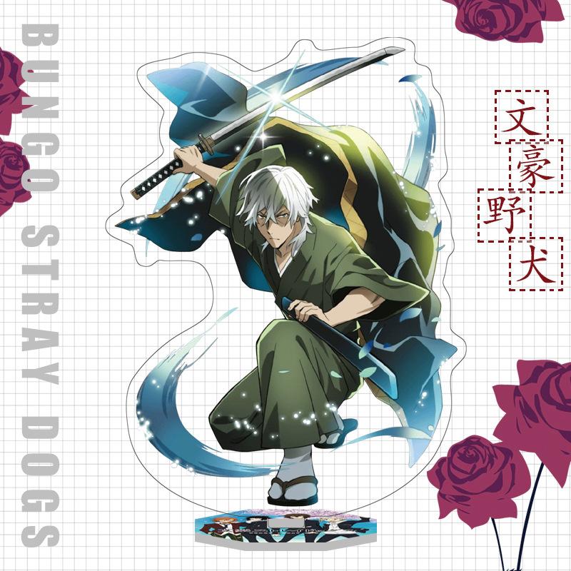 Япония Бунго Бродячие Собаки Аниме Фигурка Акриловая Подставка Модель Игрушки Дазай Осаму Накахара Чуя Рюносуке Акутагава Декор Стола