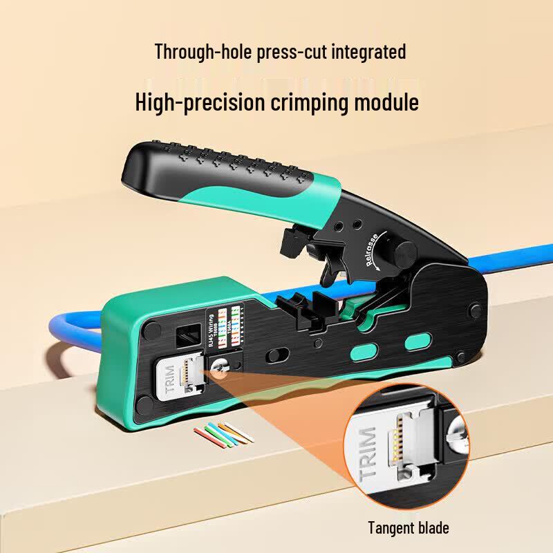 BIAZE RJ45 Pass-Through Network Cable Crimping Tool