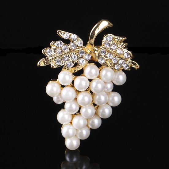 Женская брошь в форме винограда, значок на воротнике и лацкане