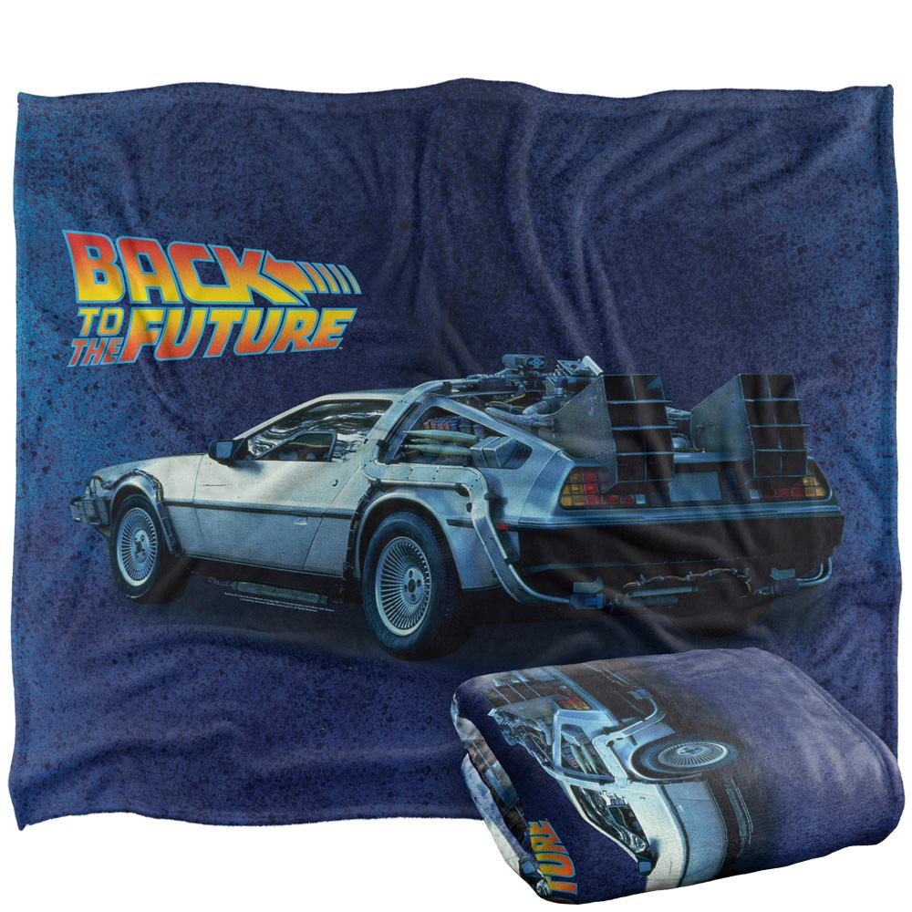 Back To The Future Silky Delorean Supersoft Blanket