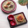 Cold Noodles Plate with Drain Mat Food Dish Snacks Plate Appetizer Tray Sashimi Platter for Apartment Homes Kitchen