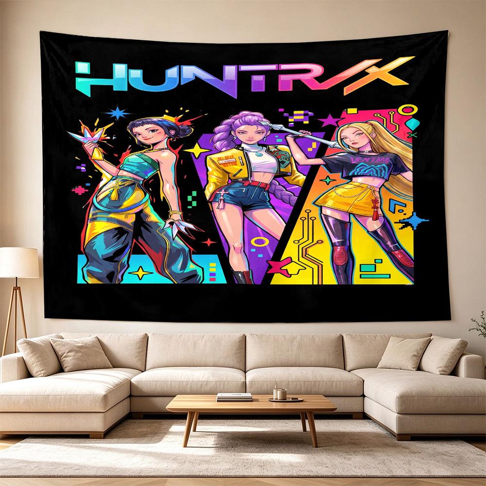 Language Adventure Decorative Wall-Hanging Tapestry, Home Ornament for Living Room,Dorm and Fan Parties,Multi-style,celebrities,cartoons,music,sports