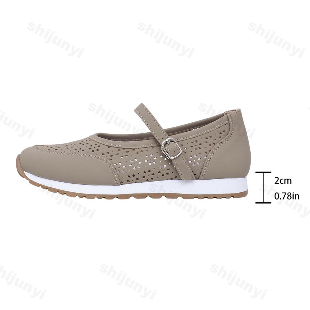 Fashion Hollow Breathable Retro Design Casual Single Shoes for Women Spring 2025 New Shallow Mouth Comfortable Soft Soled Fashion Pumps