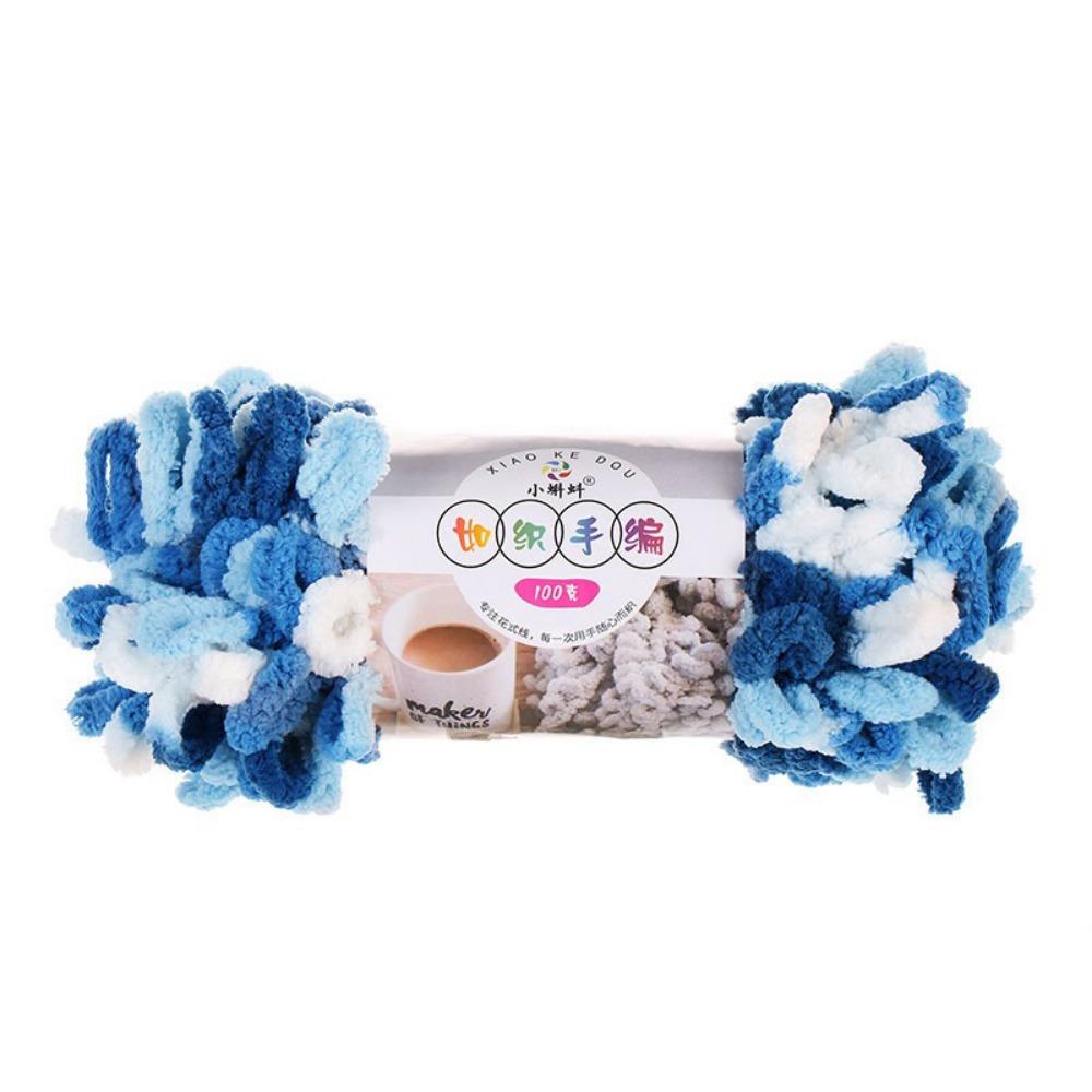 Multi-color Finger Circle Yarn 100g/Roll Hand Knitting Yarn Finger Loop Yarn Crochet Projects