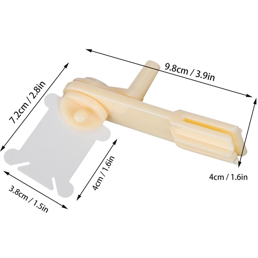200pcs White Plastic Thread Winder Plate Bobbin Winder Embroidery Floss Bobbins Cross Stitch