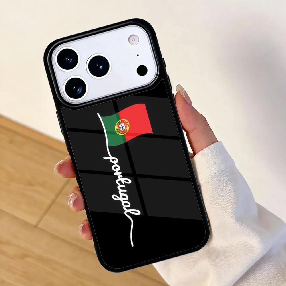 Чехол для мобильного телефона с флагом Португалии для IPhone 17 AIR 16pro Max 15 14 13 12 11 Защитный бампер