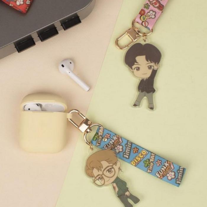 BTS TinyTAN Dynamite Acrylic Strap Keyring 7-Piece Set