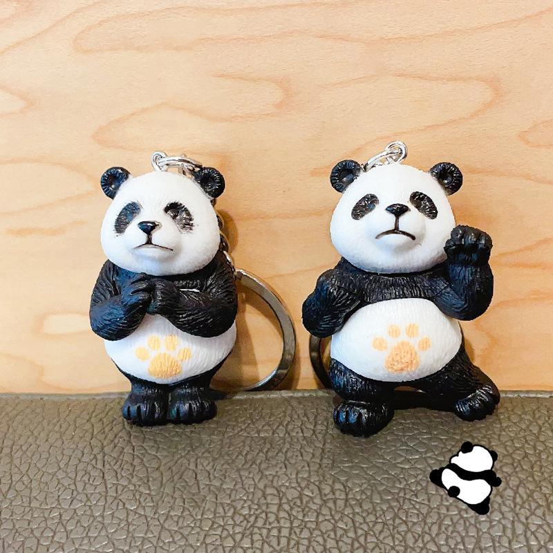 Брелок-подвеска в виде мультяшной панды Милый брелок-подвеска в виде панды Изысканный универсальный рюкзак Украшения Аксессуары Подарки