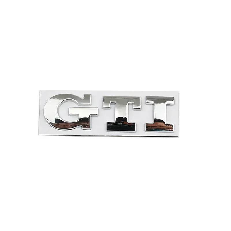 AABIK1 Metal GTI Logo Car Rear Trunk Emblem Side Sticker for Volkswagen VW Golf 4 5 6 7 8 Polo Jetta Tiguan Passat