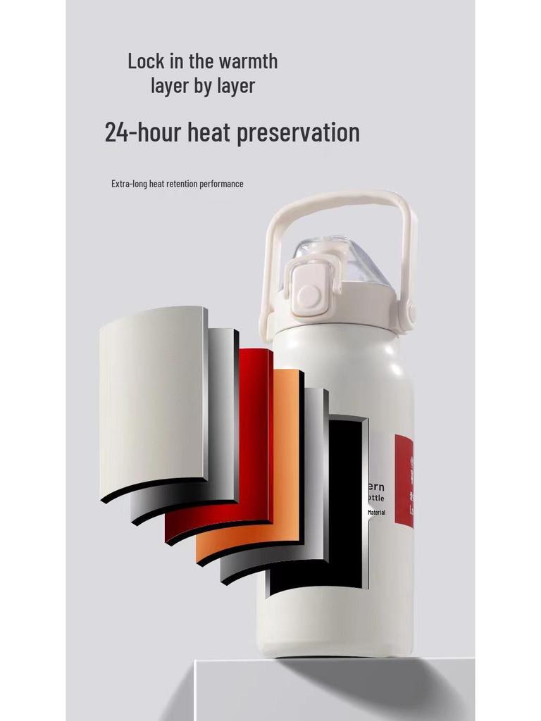 316 Food Grade Insulated Water Bottle, Large Capacity, Portable Sports Kettle for Men & Women, Outdoor Use, Custom Logo Option