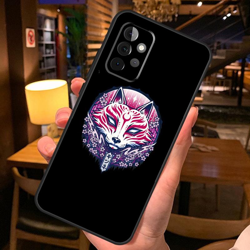 Китсунэ Лиса Японское Искусство Чехол для Телефона Для Samsung A51 A71 A50 A70 A13 A23 A33 A53 A12 A22 A32 A42 A52 A54 A34 A14 Обложка