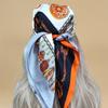 The Four Seasons Luxury Scarves Women Beach Sunscreen Square Kerchief Design Popular Silk Hijab New  Style 70X70CM Headscarf