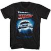 Назад в будущее Backtothefuture Черная футболка для взрослых