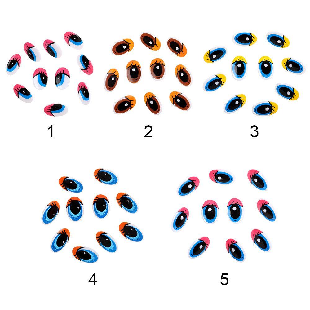 Овальные детские игрушки Пластиковые плюшевые панды с вырезанными глазами из мультфильмов 3D куклы Аксессуары DIY Куклы Материалы
