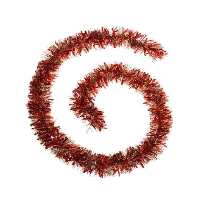 Guirlande de Noël - Mixte - 2 m - Rouge et or - Plastique - Intérieur