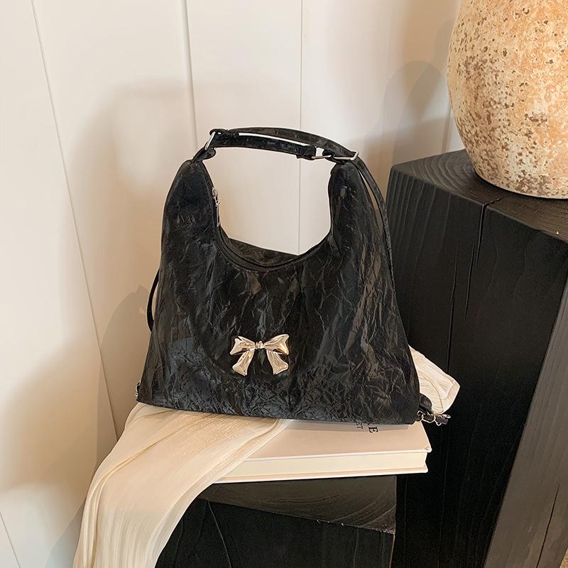 Повседневный мягкий женский рюкзак большой емкости, новый стильный рюкзак, модная вышитая бабочка, простая сумка-тоут на одно плечо