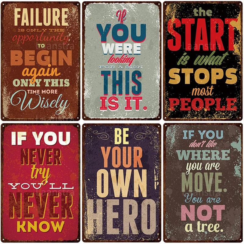 Clear Family Rules Vintage Tin Painting Inspirational Sentence Metal Signs Plaque Wall Decor Poster Home Decoration Accessories