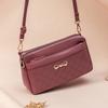 Autumn Retro Small Square Bag, Soft Leather, Elegant Single-shoulder Bag, Ins Middle-aged Mom Bag