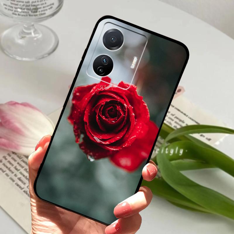 Чехол для Vivo iQOO Z6 5G Z6x Тонкий Ударопрочный Силиконовый Черный Матовый TPU Чехол для Телефона Для iQOO Z6 Pro Защитный Бампер Z6 Lite Fundas