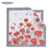 WENSLI Lively Garden Маленький квадратный шарф из 100% шелка тутового шелкопряда