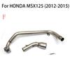 For HONDA MSX125 MSX125SF 2012-2020 Upgrade Motorcycle Exhaust Systems Header Front Link Tube Connect Middle Pipe