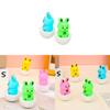 Rabbit Toy Tumbler With Plastic Resin Material Figurine For Children Animal Gift