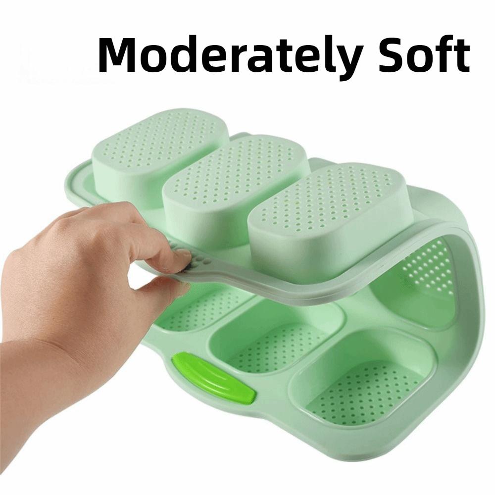 9 Grids Bread Baking Form Non-Stick Silicone Baking Pan Food Grade Bread Loaf Pan  Household Baking