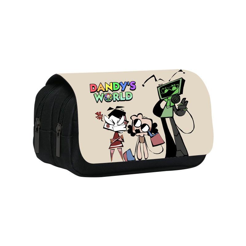 World Dandys Sunflower Design Nylon Pencil Case With Two Layers For Use School