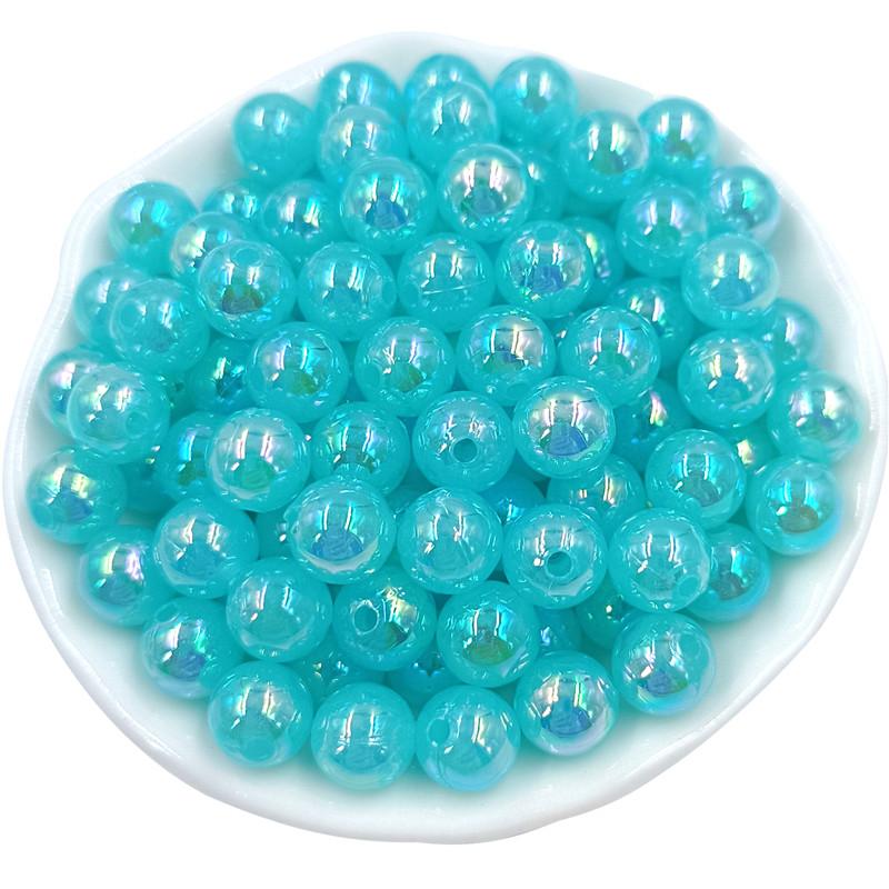 20/40Pcs 8 10mm Acrylic Round AB Color Beads with Dazzling Colors For Jewelry Making DIY Necklace Pendant Bracelet Material Jewelry Accessories
