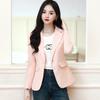 Розовый костюм-пальто женский осенне-зимний новый элитный корейский стиль пригородный маленький костюм-топ