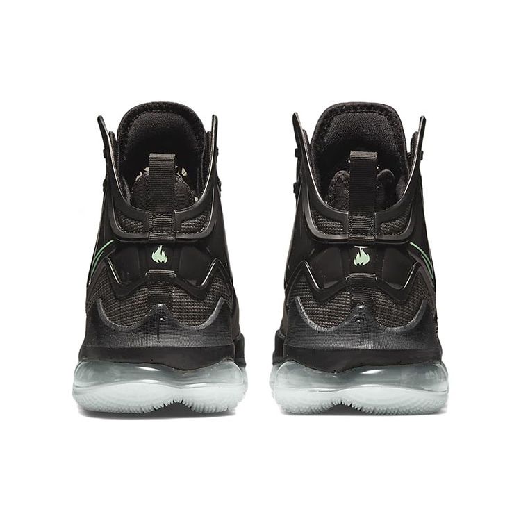 Nike Кроссовки LeBron 19 Black Green Glow Unisex Anthracite CZ0203-003