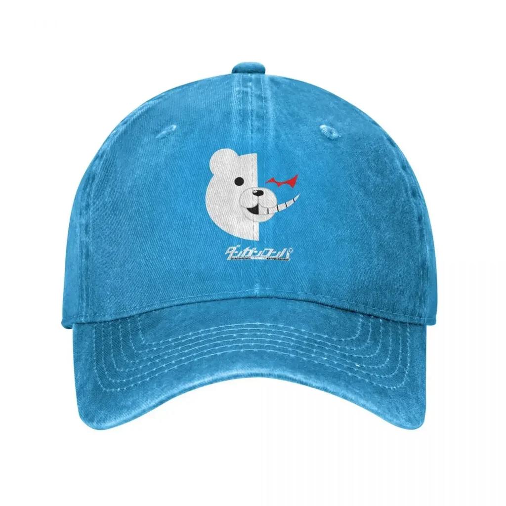 Danganronpa Monokuma Baseball Cap Anime Unisexga Bear Distressed Washed Hats Cap Classic All Seasons Travel Adjustable Fit Headwear