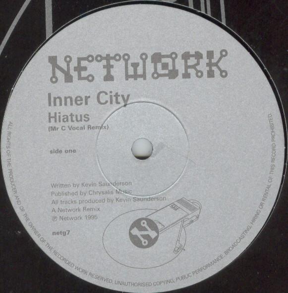 12-дюймовая пластинка INNER CITY - Hiatus / Ahnonghay / Do Ya NETG7 Network Records 2008 UK Танцевальная и Электронная Б/У