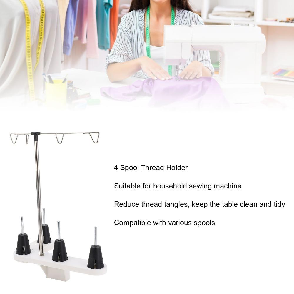 Металлическая катушкодержатель Пластиковая подставка для швейной машины Швейный аксессуар Держатель для ниток Машинная вышивка