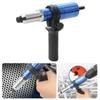 Electric Rivet Gun Adapter Set Converts Drill Into Powerful Riveting Tool for Quick Installation On Various Materials