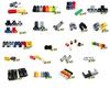 Technic Parts Lego Block Pin Lift Arm Beam Axle Panel Car Building Block MOC Compatible with 210 Pieces