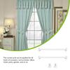2 Pieces Curtain Rod Extendable Bracket Pole Without Drilling Household Hanging Rods with Hooks for Home Bathroom Hotel